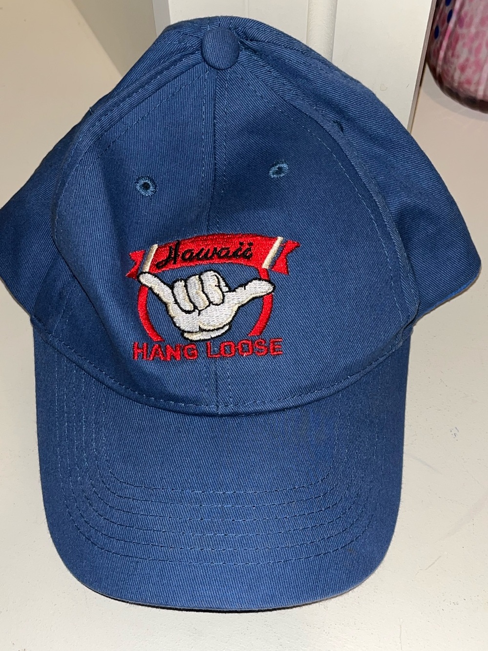 Hawaiin Hang Loose Blue Baseball Cap